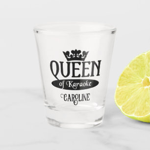 Copo De Shot Nome personalizado Rainha de Karaoke