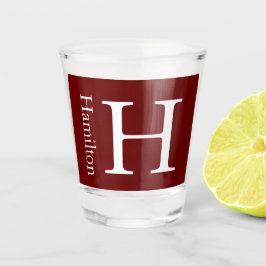 Copo De Shot Nome Simples Monograma Personalizado