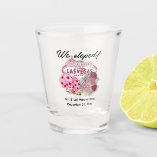 Copo De Shot NÓS FUGINOS PARA CASAR! Anúncio de Casamento com T