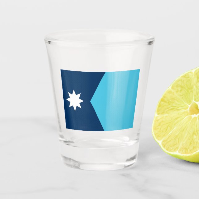 Copo De Shot Nova bandeira do Estado do Minnesota (Frente)