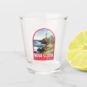Copo De Shot Nova Escócia Canada Viagem Art Vintage
