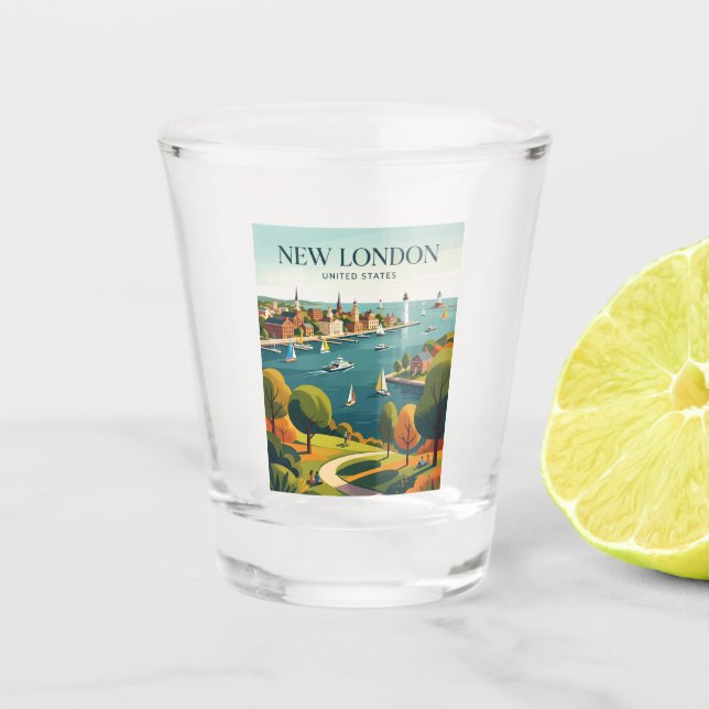 Copo De Shot Nova Londres Connecticut (Frente)