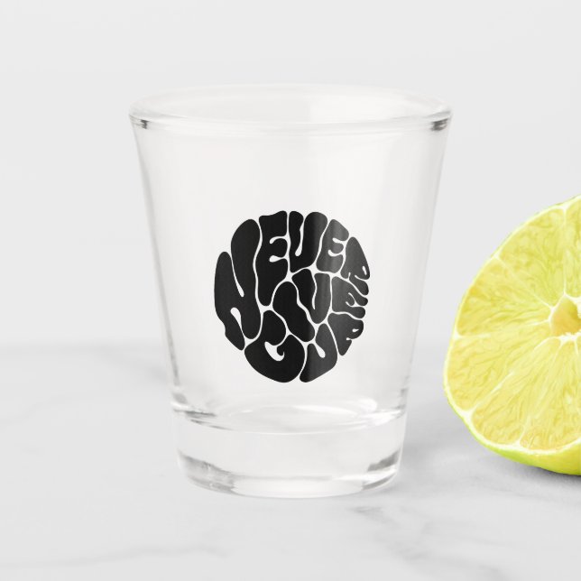 Copo De Shot nunca desistir (Frente)