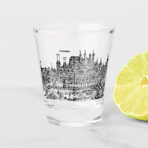Copo De Shot Nuremberga, cidade medieval na Alemanha
