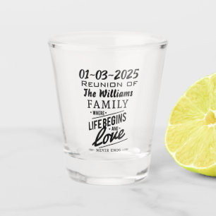 Copo De Shot O amor da lembrança da reunião de família da da