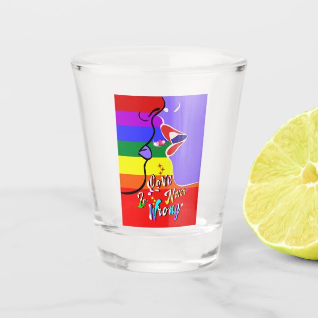 Copo De Shot O amor nunca é orgulho errado (Frente)