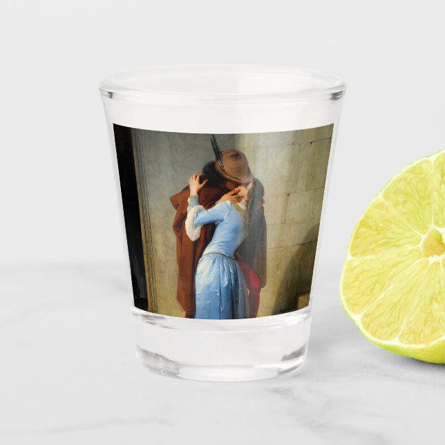 Copo De Shot O Beijo Francesco Hayez (Frente)
