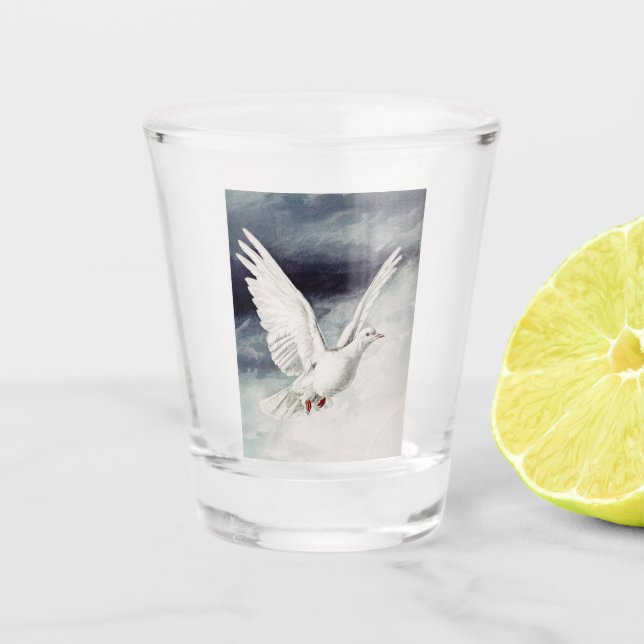 Copo De Shot O espírito sagrado na forma de uma pomba (Frente)