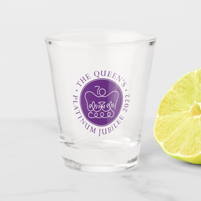 Copo De Shot O Jubileu Platinum da Rainha (Frente)