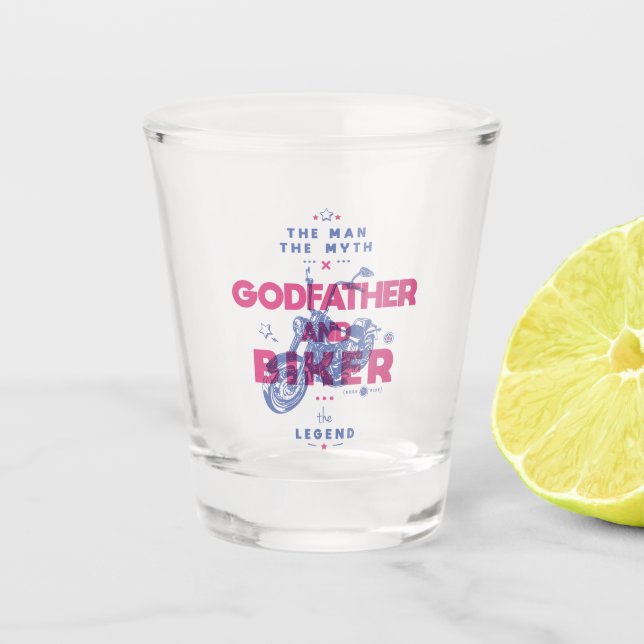 Copo De Shot O padrinho e o homem, o mito, a lenda (Frente)