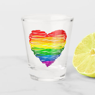 Copo De Shot O presente de orgulho gay do Oração do Orgulho d