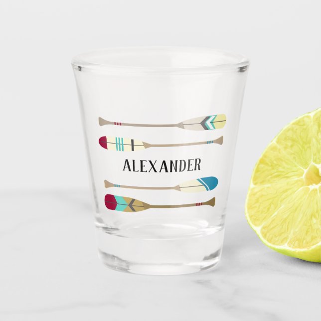 Copo De Shot Oares do estilo Vintage (Frente)