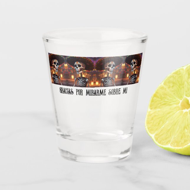 Copo De Shot Obrigado por cuidar de mim (Frente)