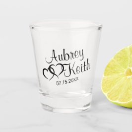 Copo De Shot Óculos de Atiras de Casamento com Noiva e Nome de 
