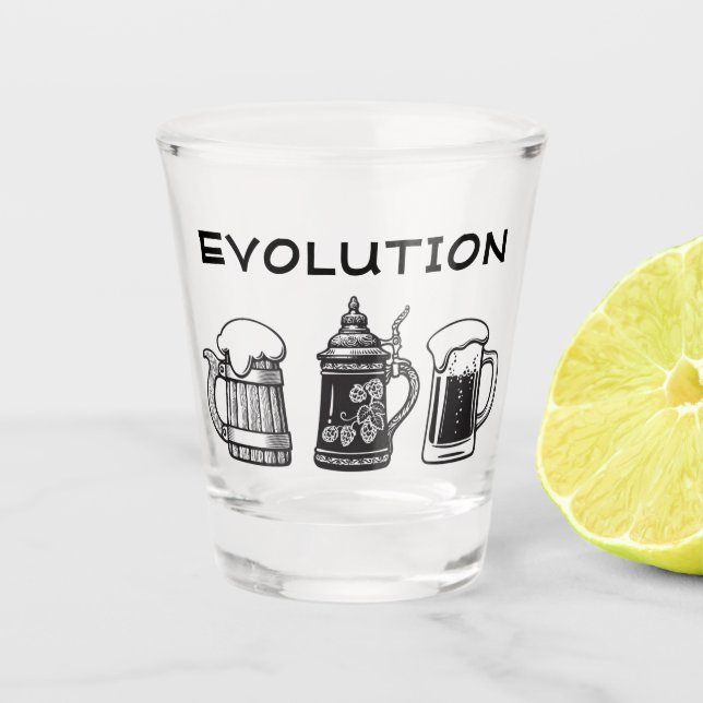 Copo De Shot Óculos De Foto Da Evolução Divertida! (Frente)