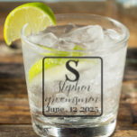 Copo De Shot Óculos de proteção monogramas personalizados para<br><div class="desc">Óculos de proteção monogramas personalizados para Padrinhos de casamento | Keepsakes de Casamento. Crie memórias duradouras com copos personalizados de fotos de monograma para seus padrinhos de casamento. Essas pegadas personalizadas serão apreciadas por anos.</div>