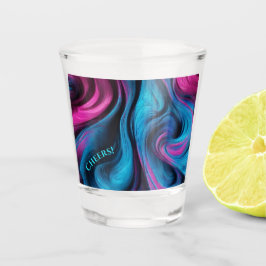 Copo De Shot Óculos do Partido Moderno - Azul e Rosa-