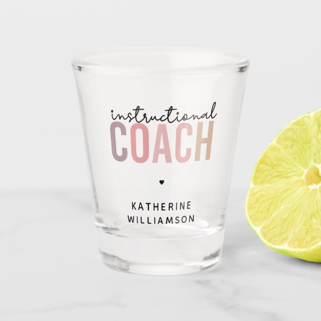 Copo De Shot Oferta de treinador educacional com instrução pers (Frente)