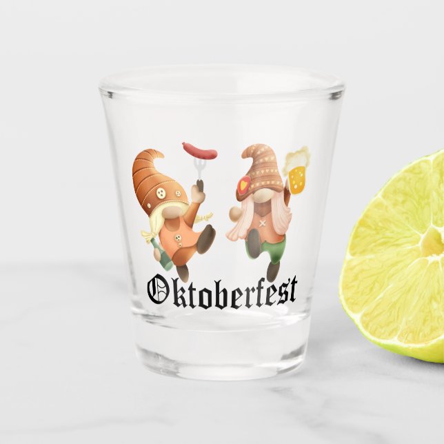 Copo De Shot Oktoberfest Gnomos Shot Glass (Frente)