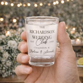 Copo De Shot Old Money Social Club Custom Wedding Merch Favor