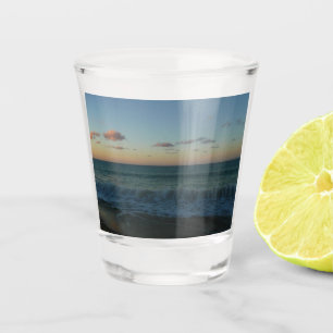 Copo De Shot Ondas caindo na paisagem de Sunset Beach