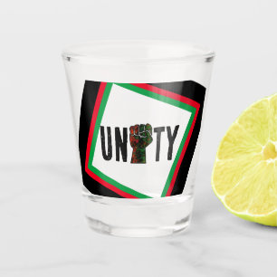 Copo De Shot orgulho negro punho vermelho verde bandeira pan-af