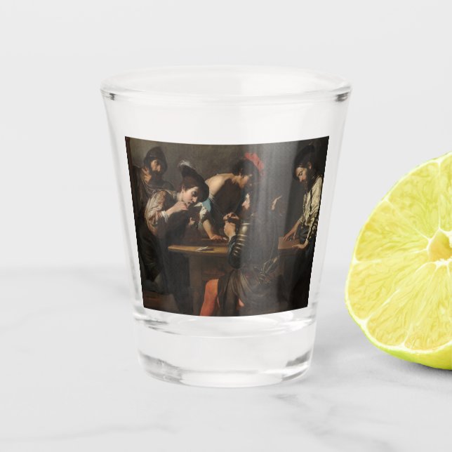 Copo De Shot Os Cheats, Soldados Mercenários Jogando Cartões (Frente)