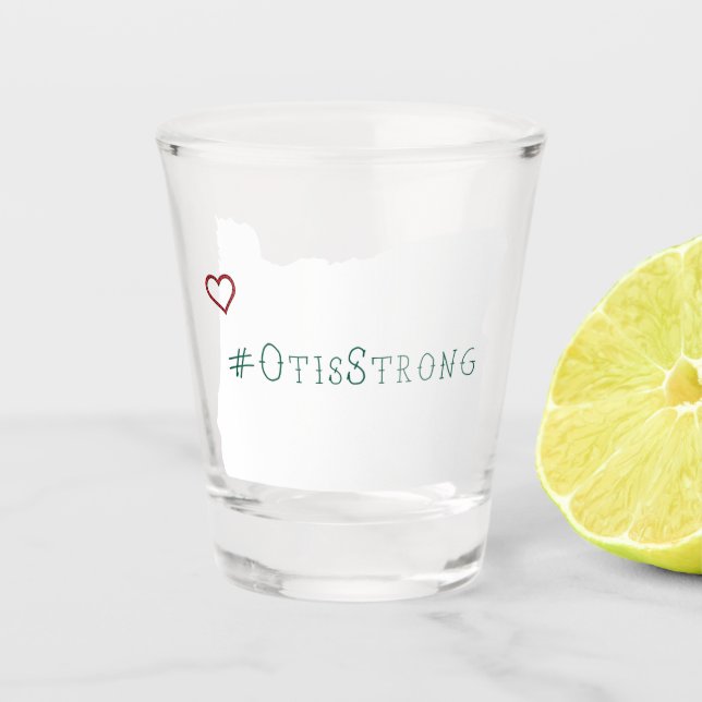 Copo De Shot Otis Strong Rope Heart White (Frente)