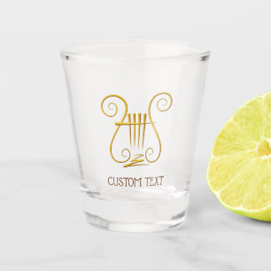 Copo De Shot Ouro Lyre