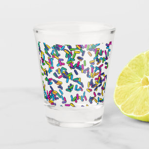 Copo De Shot Padrão de borrifadas espalhadas