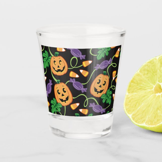 COPO DE SHOT PADRÃO DE HALLOWEEN (Frente)