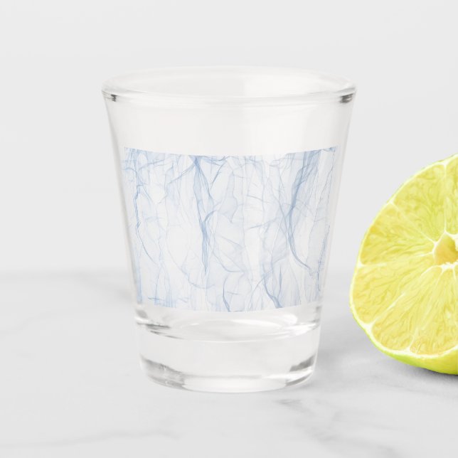 Copo De Shot Padrão de Sombra Azul (Frente)