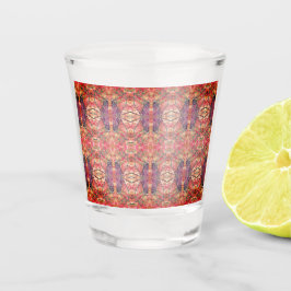 Copo De Shot Padrão roxo e rosa