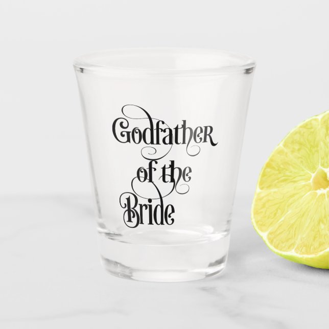 Copo De Shot Padrinho do Bride Shot Glass (Frente)
