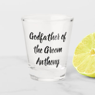 Copo De Shot Padrinho do Casamento de Nome Personalizado do Gro