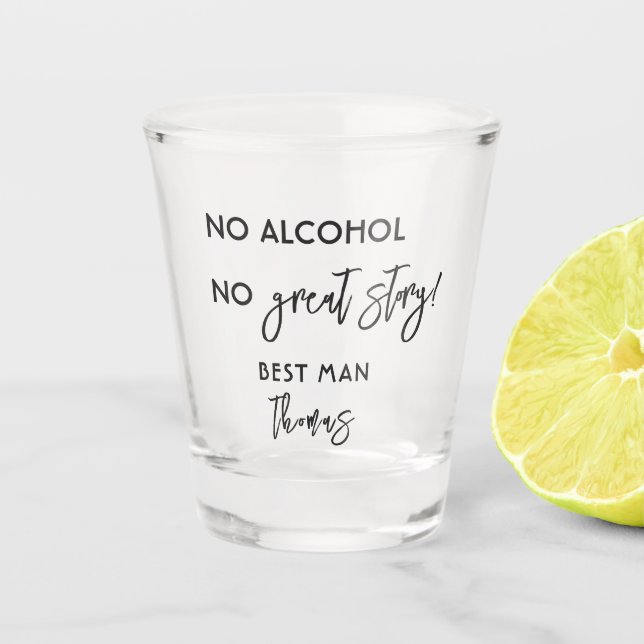 Copo De Shot Padrinhos de casamento Personalizados Dão Melhor F (Frente)