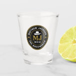 Copo De Shot Padrinhos de casamento Personalizados do Logotipo<br><div class="desc">Presentes personalizados para padrinhos de casamento com o tema do cowboy ocidental. Decorado com chapéu de cowboy com fonte ocidental antiga. O texto e a cor são editáveis usando a Ferramenta Design para ajustado da sua ocasião. Obtenha este presente personalizado para casamento, despedida de solteiro, festa de noivado ou qualquer...</div>