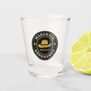 Copo De Shot Padrinhos de casamento personalizados do logotipo