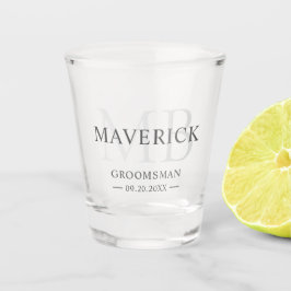 Copo De Shot Padrinhos de casamento Presentes Iniciais Modernas