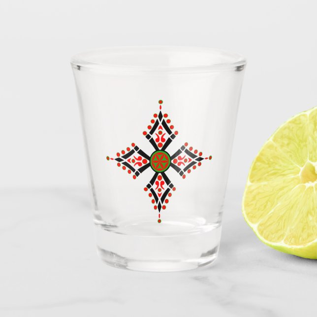 Copo De Shot Padrões folhosos da Polônia - Parzenica (Frente)