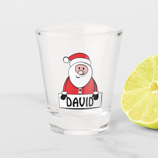 Copo De Shot Pai Natal Personalizado (Frente)