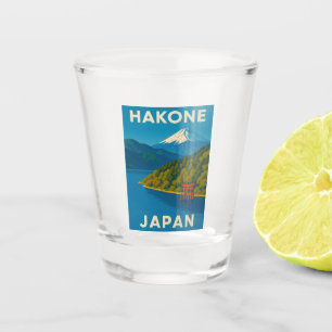 Copo De Shot Paisagem Cênnica do Japão na Viagens vintage Retro