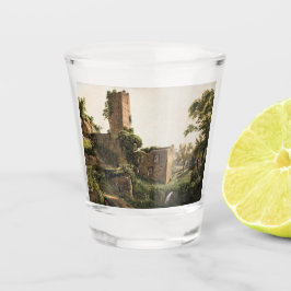 Copo De Shot Paisagem com Ruínas (Edifício Arruinado Antigo)
