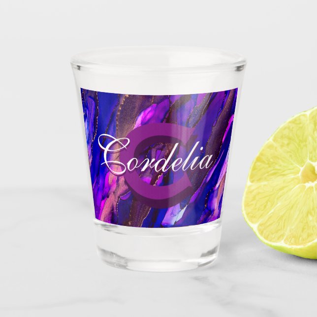 Copo De Shot Paisagem da Nuvem com Cobre (Frente)