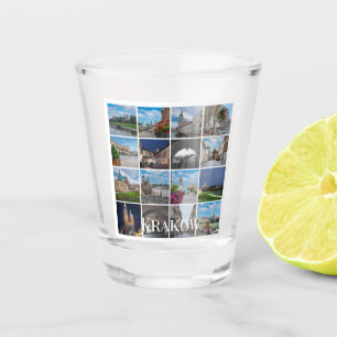 Copo De Shot paisagens antigas de Krakow, Polônia