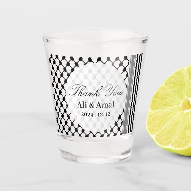 Copo De Shot Palestina Hatta Keffiyeh Obrigado pelo Favor do Ca (Frente)