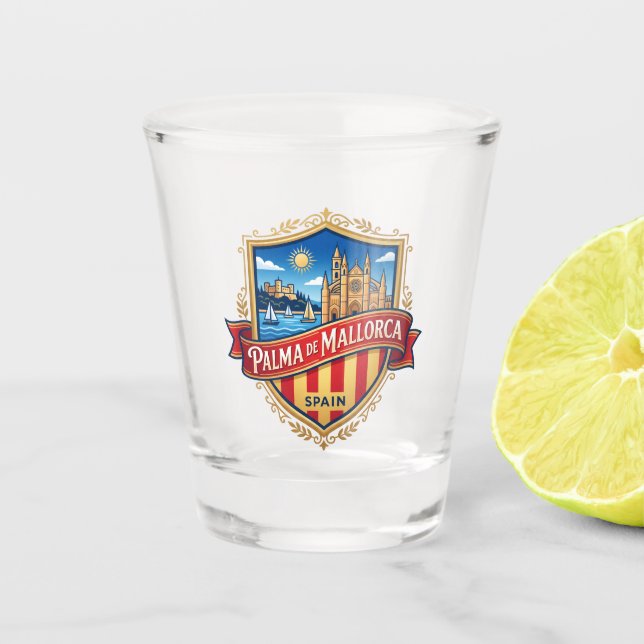 Copo De Shot Palma de Maiorca Espanha (Frente)