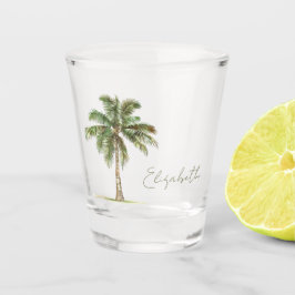 Copo De Shot Palmeira Costeira Personalizada