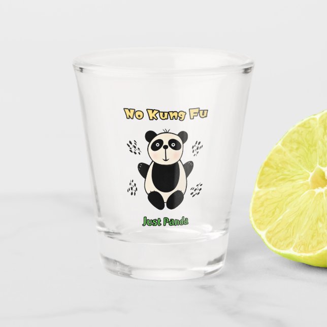 Copo De Shot Panda branca (Frente)