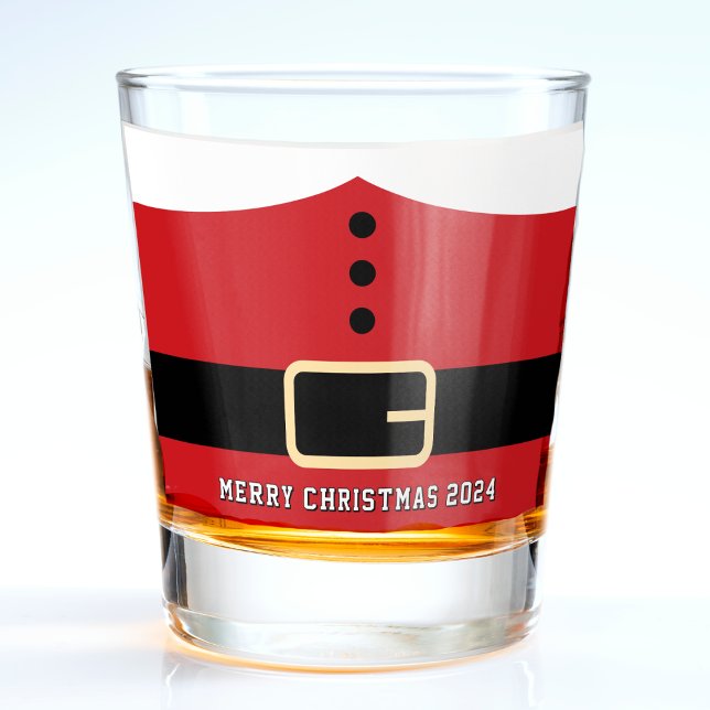 Copo De Shot Papai Noel Felry Natal (Santa Claus Merry Christmas Shot Glass
)